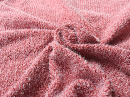 V-neck Ruffle Collar Knit Sweaters