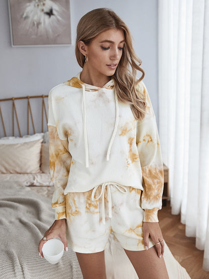 Casual Tie Dye Casual Loungewear Long Sleeve Two-piece