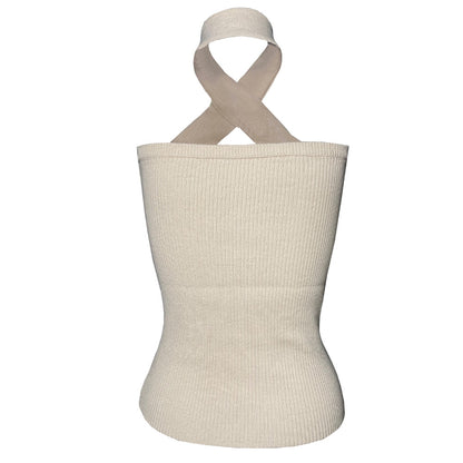 Cross Strapless Halter Camis Tops Sweaters