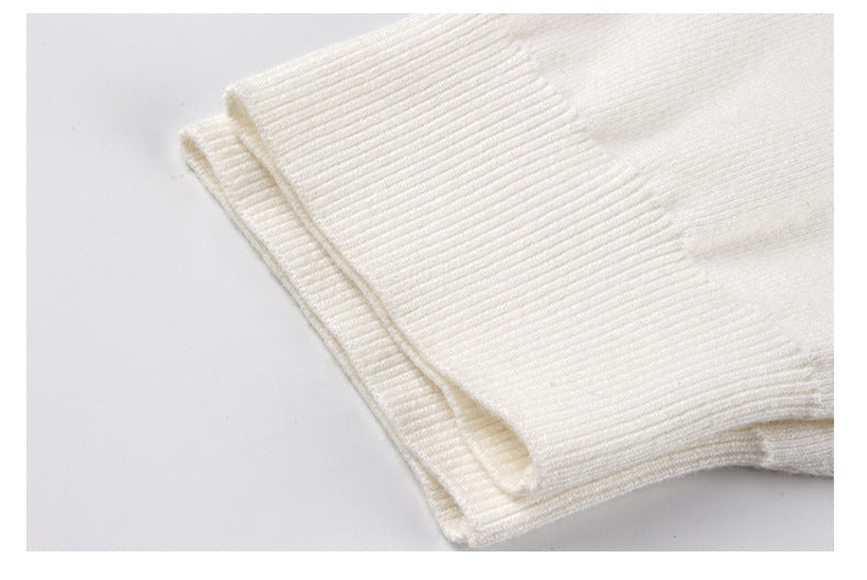 Batwing Sleeve Multicolor Knitting Sweater
