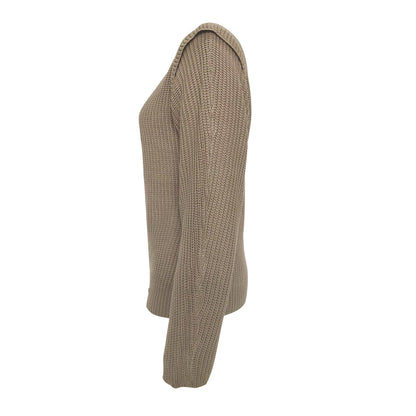 Wide Round Collar Splicing Knit Sweaters