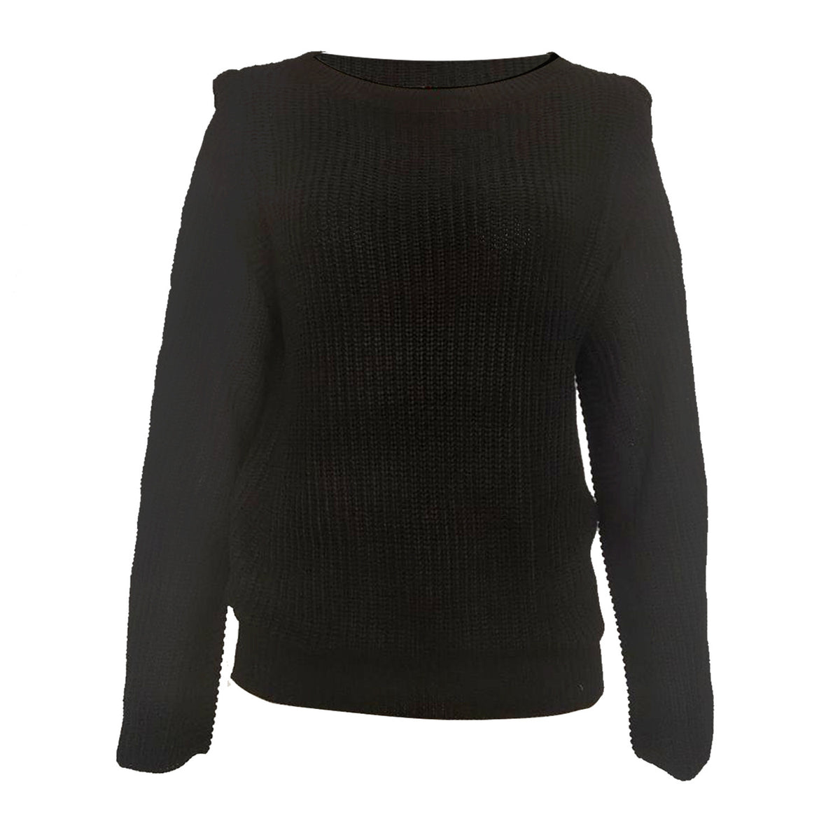 Wide Round Collar Splicing Knit Sweaters