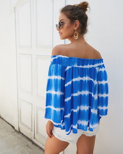 Women‘s One Off Shoulder Loose Shirt Blouse