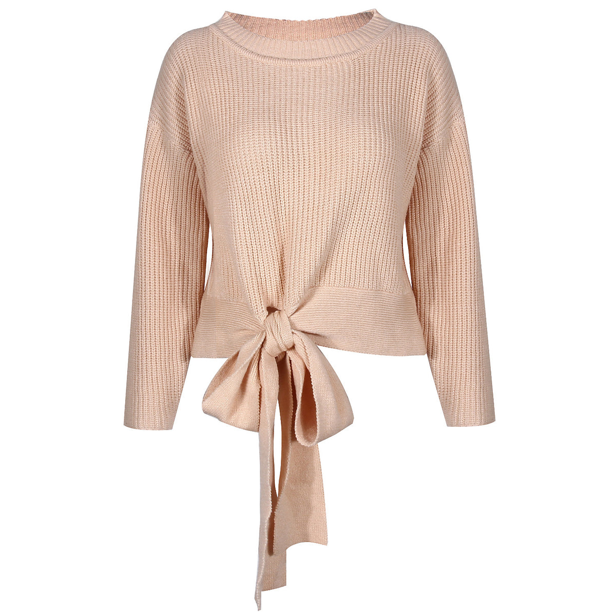 Casual Office Style Bowknot Knitting Sweater