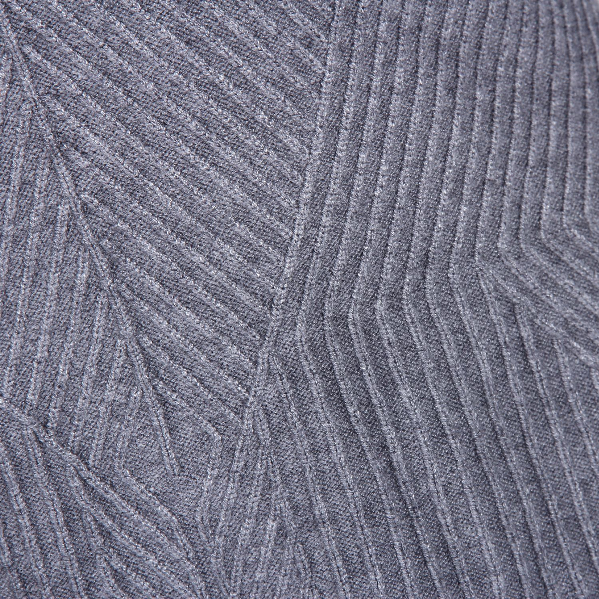 Ruffled Knit Slim-type Round Neck Sweaters