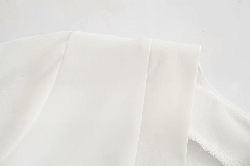 V-neck Tie-Back Slit Splicing Midi Dresses