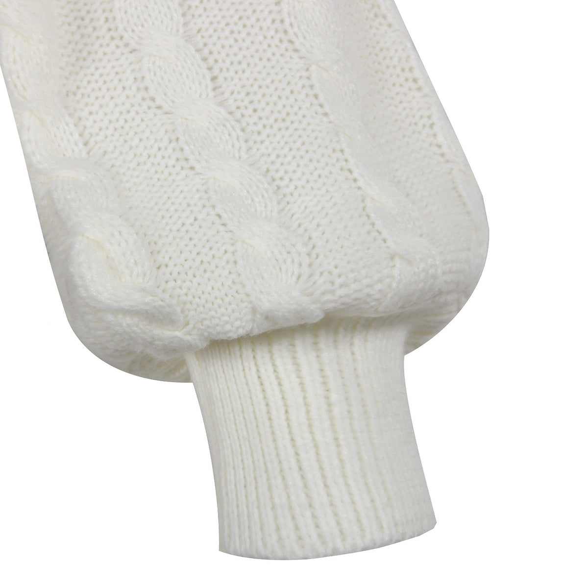 Lantern Sleeve Bow Tie Knitting Sweaters