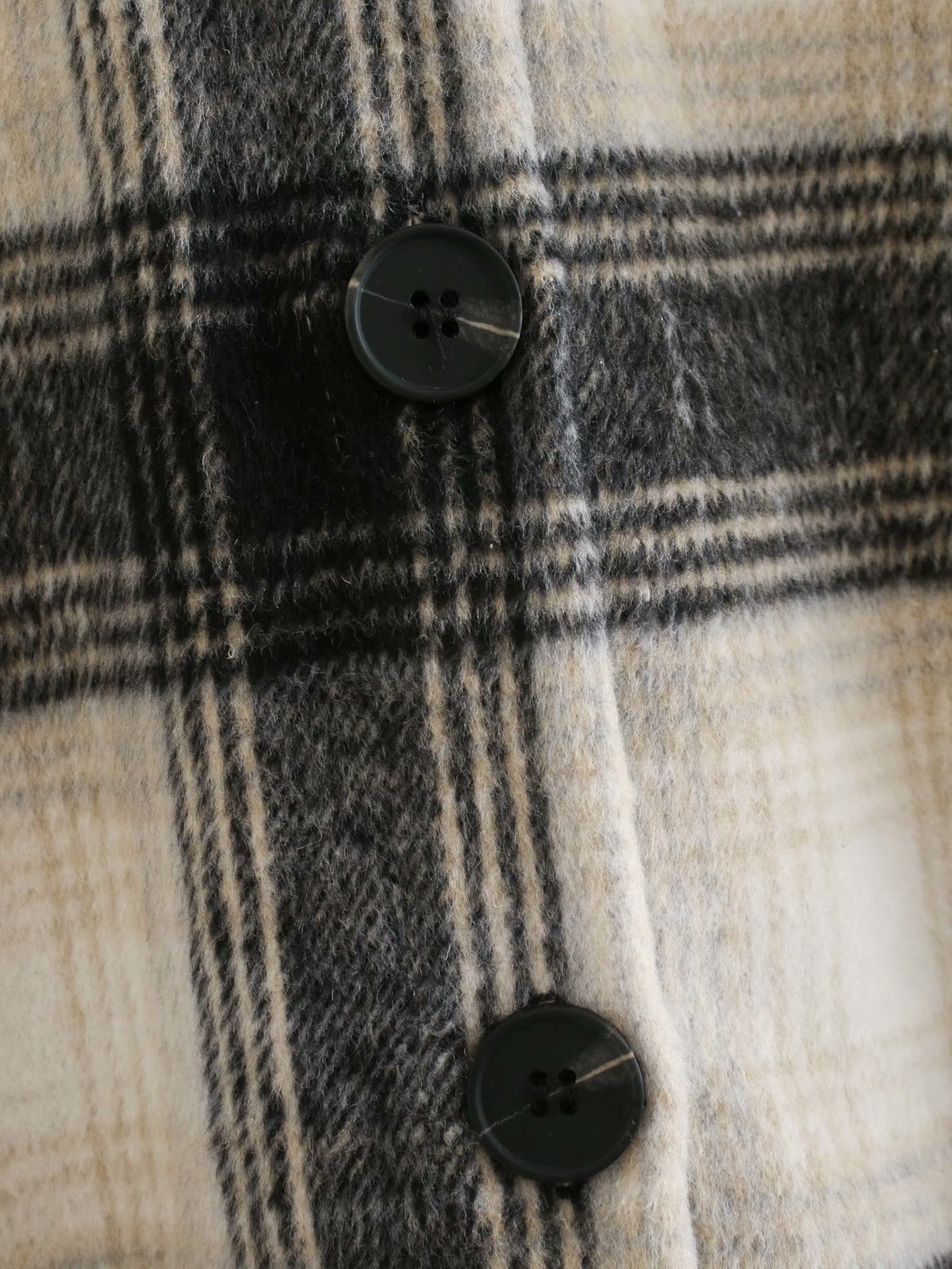 Casual Single-breasted Plaid Shirt Cardigans Coat