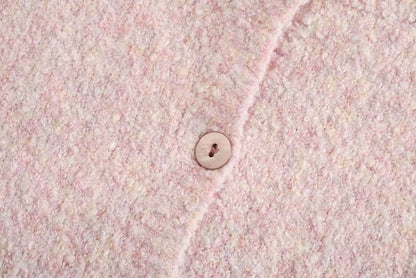 Splicing Single-breasted Lantern Sleeve Cardigan Sweaters Tank Tops