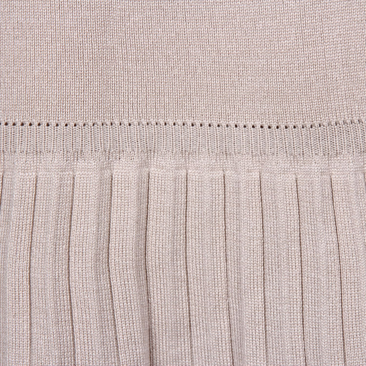 High-collared Ruffled Knit Pleated Sweater Mini Dresses