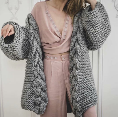 Women‘s Tassel Knitted Coat