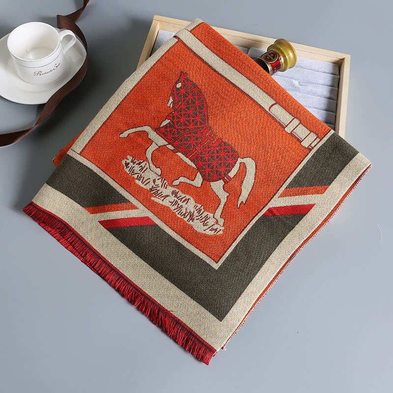 Tassel Casual Scarf for Women Thick Scarves