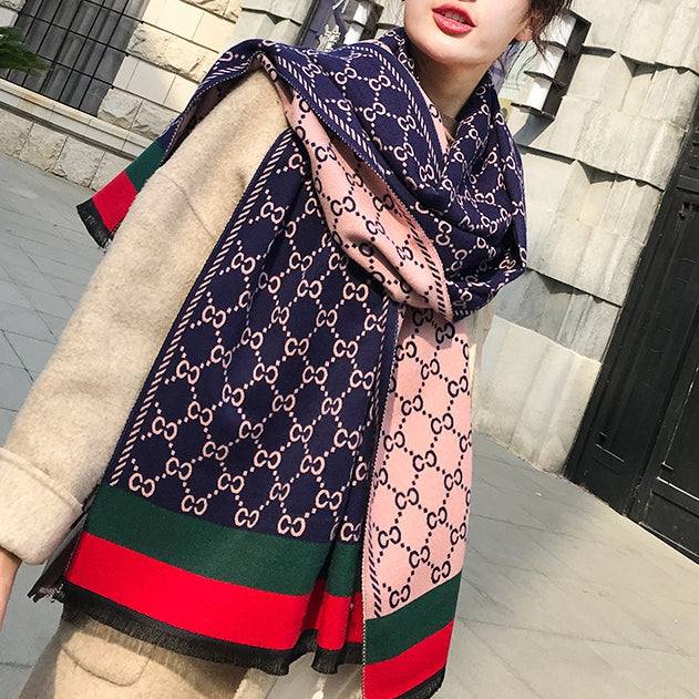 Warm Scarf Cashmere Thick Shawl Wrap for Women Ladies Girls 70x180