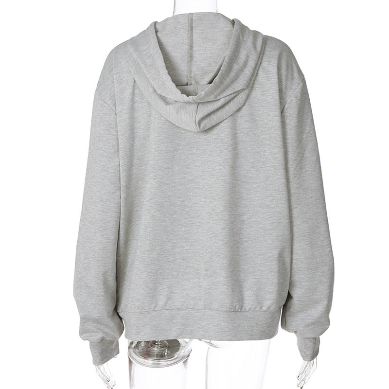 Round Neck Butterfly Beads Shirts Blouses Hoodies Sweatshirts