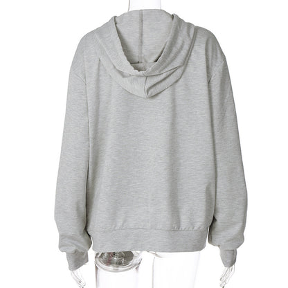 Round Neck Butterfly Beads Shirts Blouses Hoodies Sweatshirts