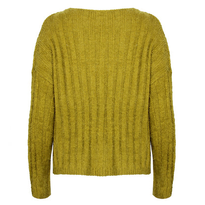 V-neck Single-breasted Knit Sweaters Cardigans