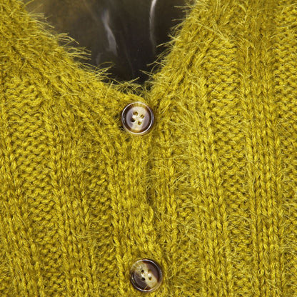 V-neck Single-breasted Knit Sweaters Cardigans