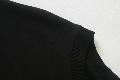 Oversize Printing Round Collar Sweatshirts