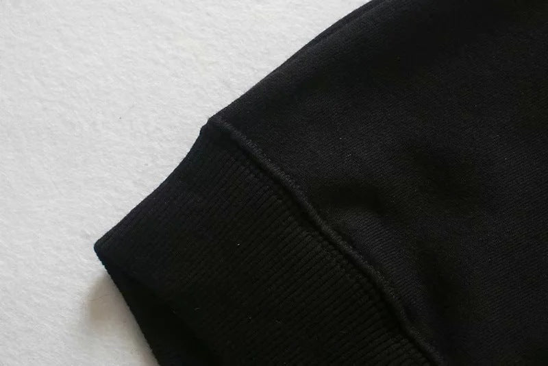 Oversize Printing Round Collar Sweatshirts
