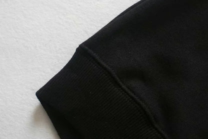 Oversize Printing Round Collar Sweatshirts