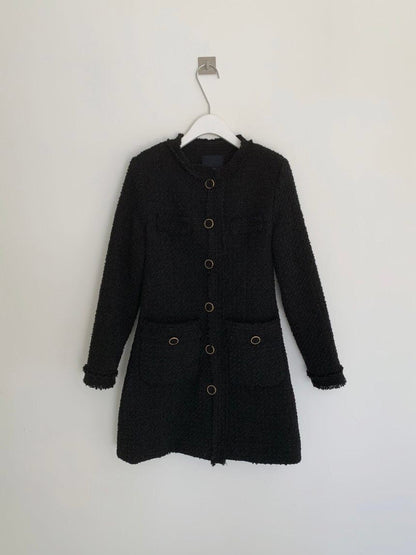 Single-breasted Splicing Coat Bodycon Mini Dresses