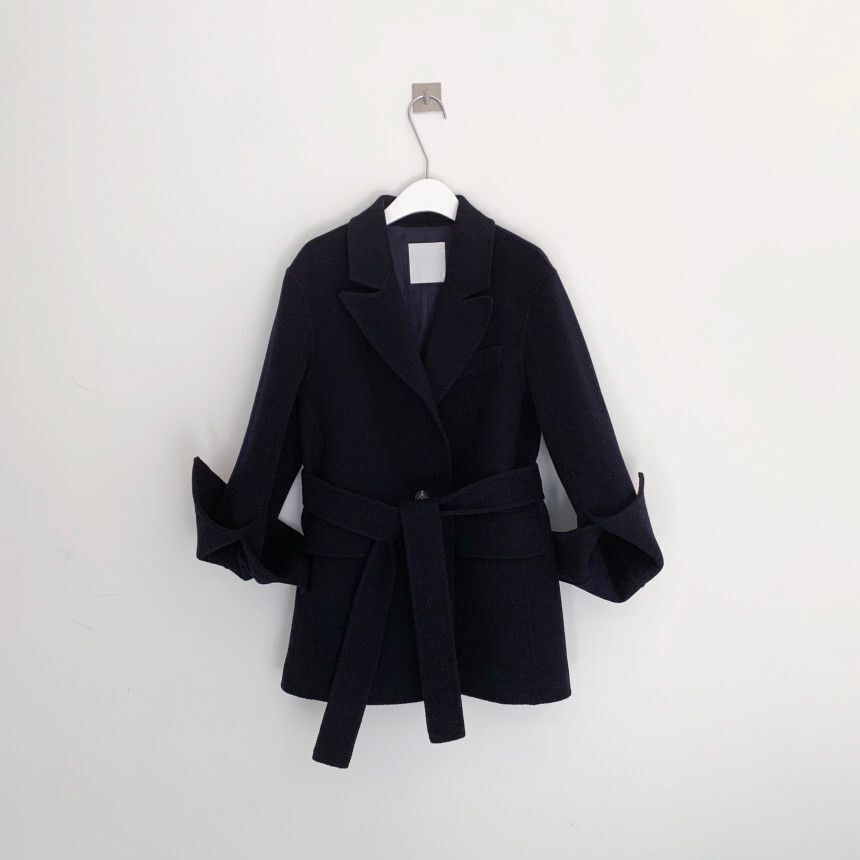 V-neck Vintage Lapel Splicing Lace-up Outerwear Mini Dresses