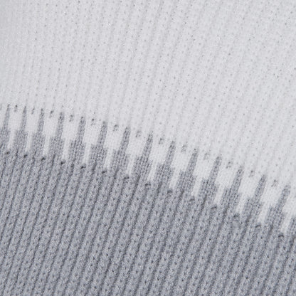 High-collared Lantern Sleeve Knit Splicing Sweaters