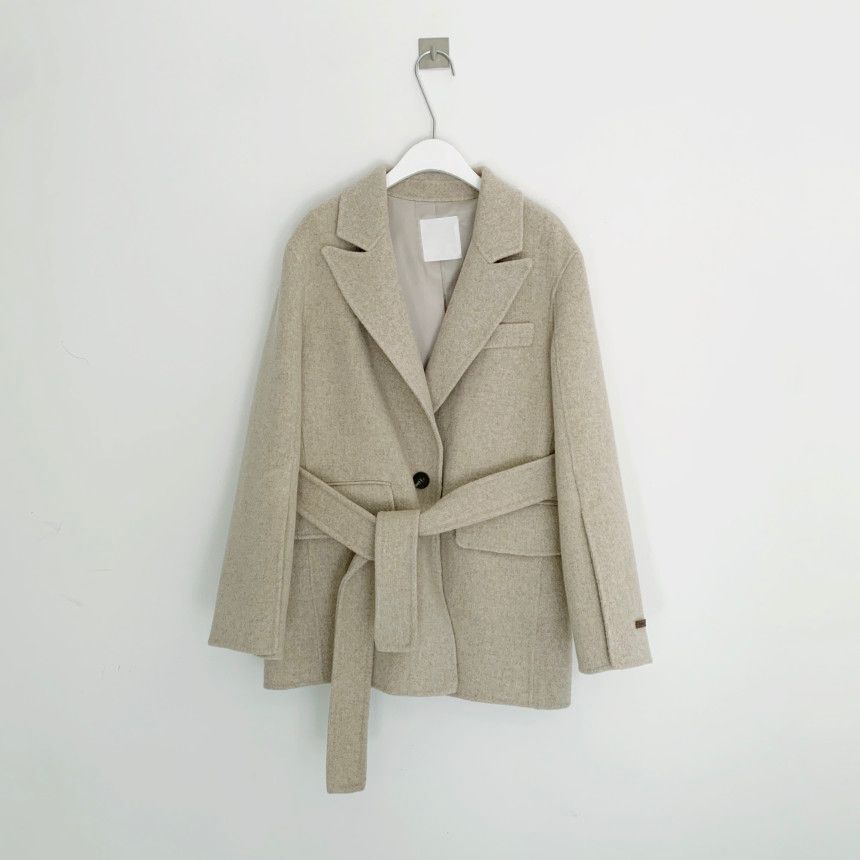 V-neck Vintage Lapel Splicing Lace-up Outerwear Mini Dresses