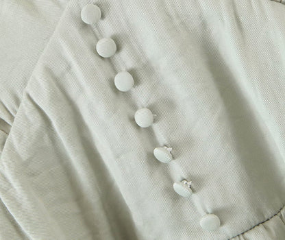 Lantern Sleeve V-neck Ruffled Shirts Blouses
