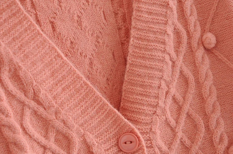 Knit Single-breasted Cardigans Cami Tops Two-piece