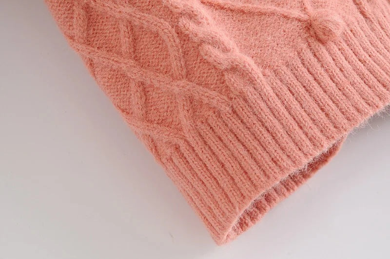 Knit Single-breasted Cardigans Cami Tops Two-piece