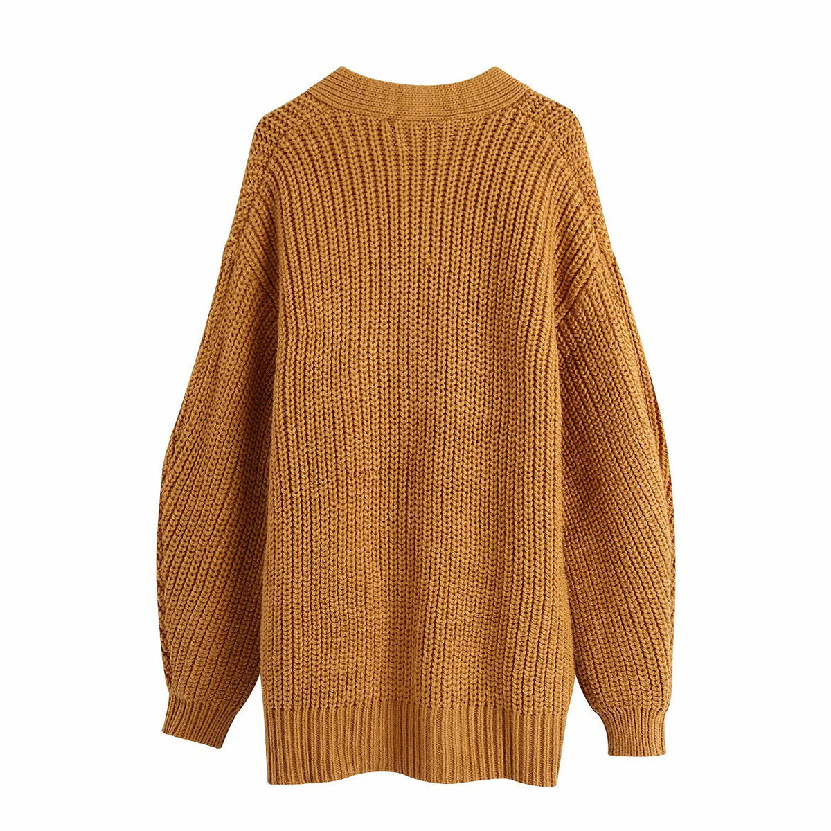 V-neck Knit Lace-up Tie-Back Cardigans