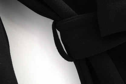 Hooded Lace-up Pile Collar Outerwear