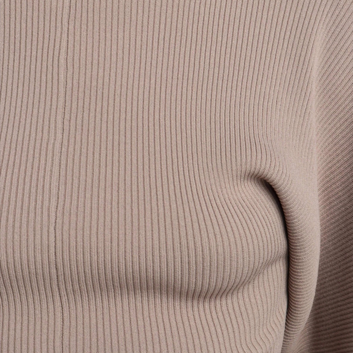 High Collar Knit Lantern Sleeve Sweaters