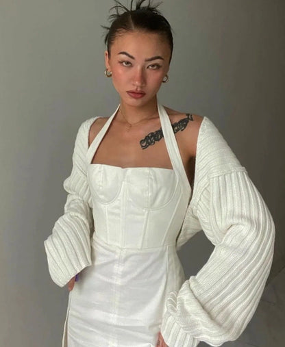 Bat Sleeve Knit Cardigans Capes Sweaters