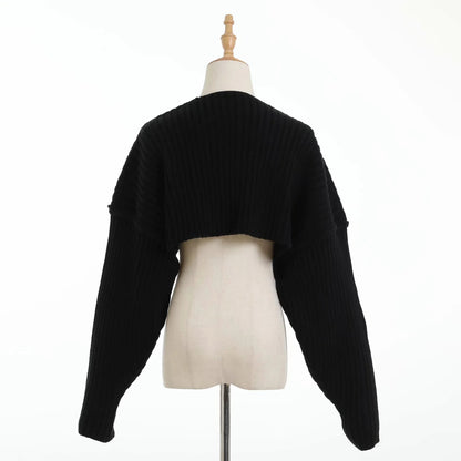 Bat Sleeve Knit Cardigans Capes Sweaters