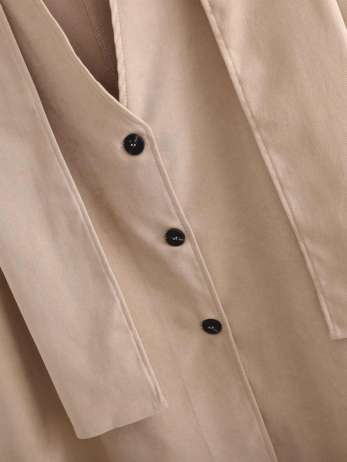 Single-breasted V-neck Cloak Capes Outerwear