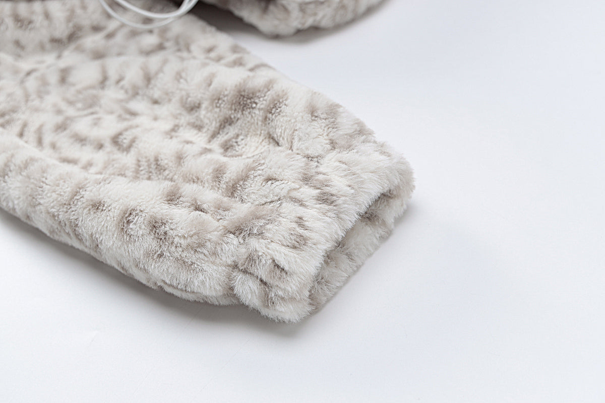 Furry Zipper High Collar Sweatshirts Shirts Blouses