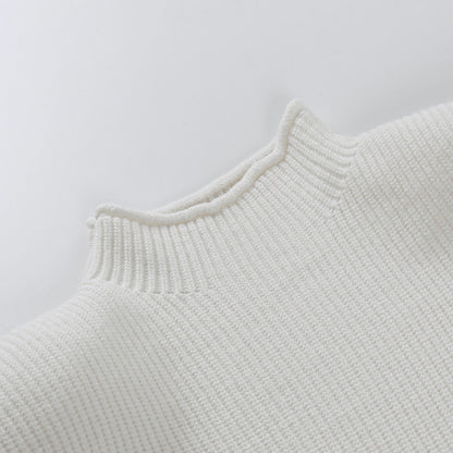 Sleeveless High-collared Shoulder Padded Pads Sweaters