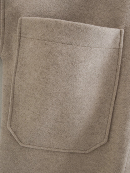 Pile Collar Bubble Sleeve Single-breasted Outerwear