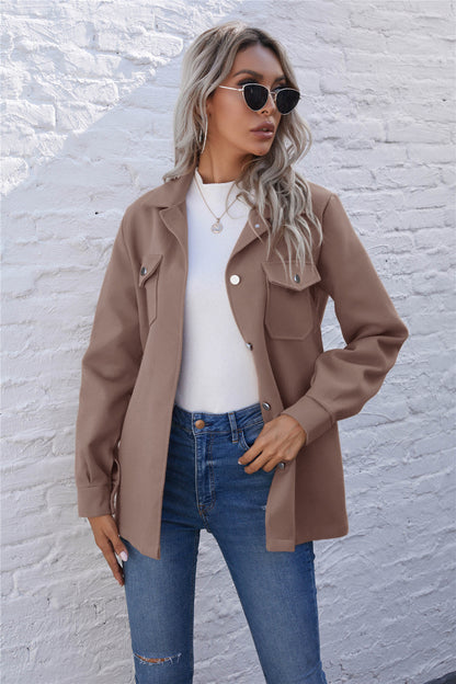 Lapel Single-breasted Lace-up Cardigans Outerwear