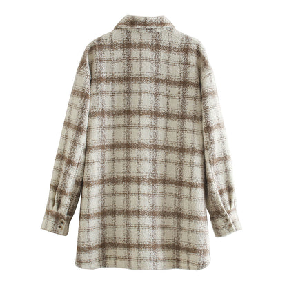 Pile Collar Pocket Single-breasted Outerwear