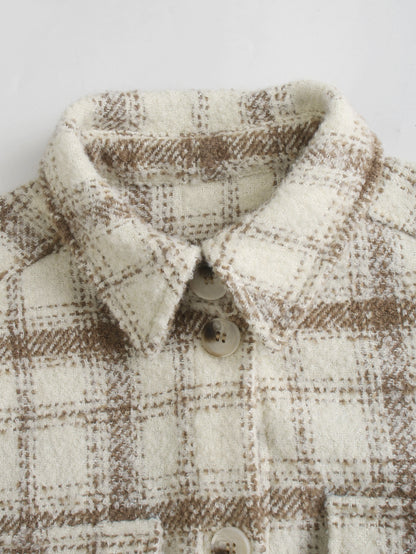 Pile Collar Pocket Single-breasted Outerwear