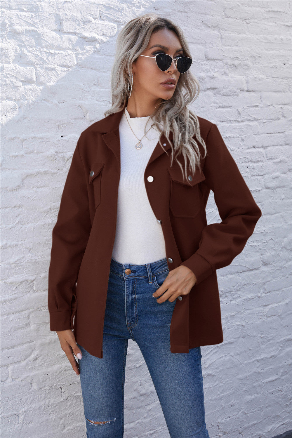 Lapel Single-breasted Lace-up Cardigans Outerwear