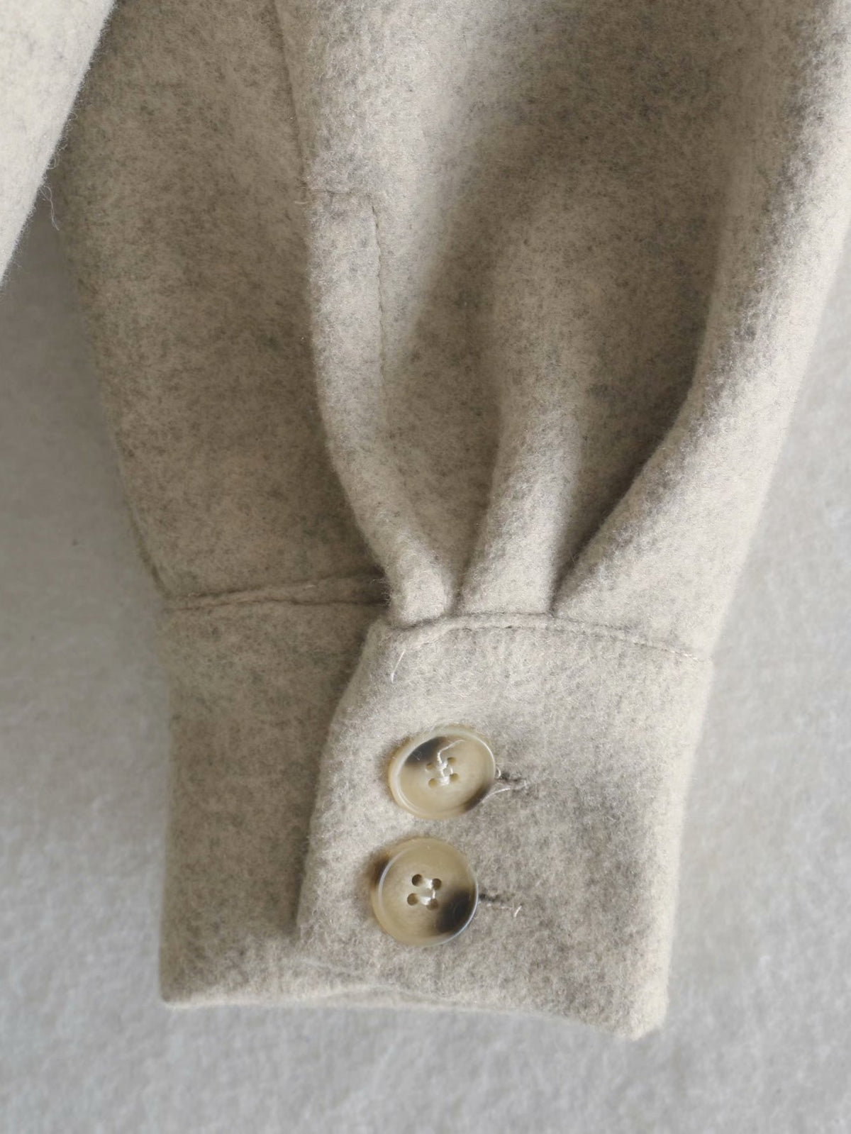 Pile Collar Pocket Single-breasted Woolen Outerwear Coat