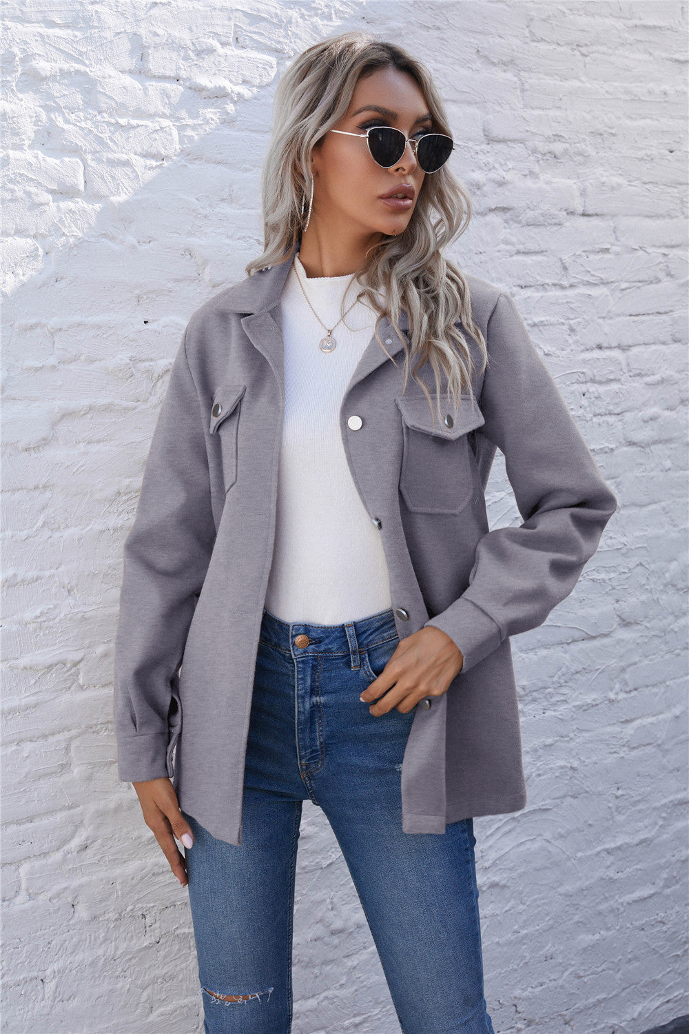 Lapel Single-breasted Lace-up Cardigans Outerwear