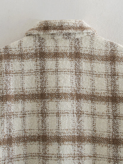 Pile Collar Pocket Single-breasted Outerwear
