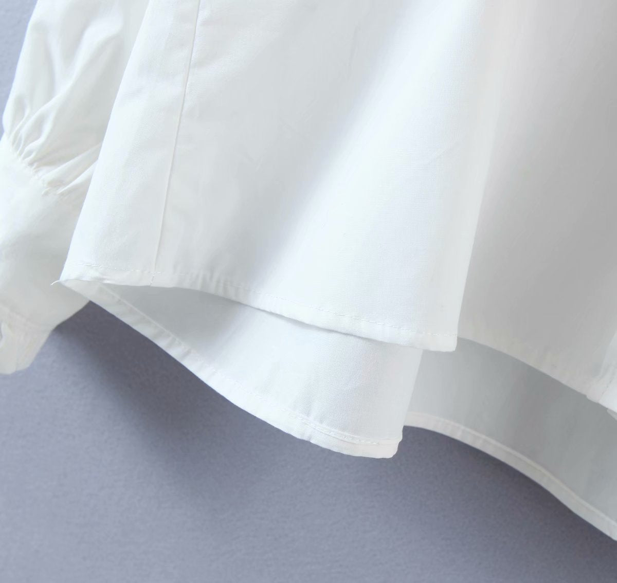 Lace Peter Pan Collar Single-breasted Shirts Blouses