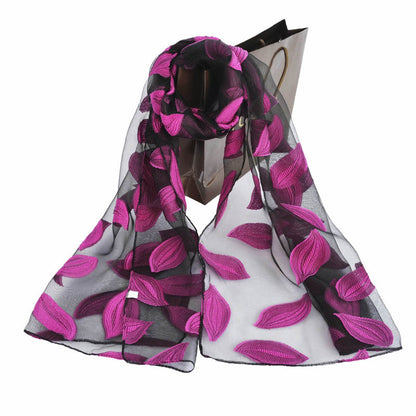Ethnic Flower Print Long Scarf Shawl Fringed Scarves for Women Ladies Girls 70x180