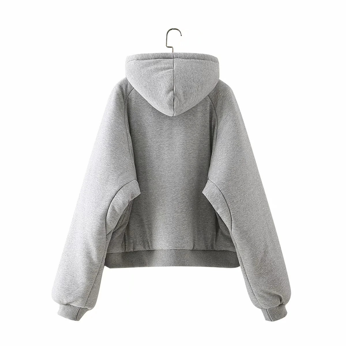 Double Side Hooded Oversize Contrast Color Outerwear Coat